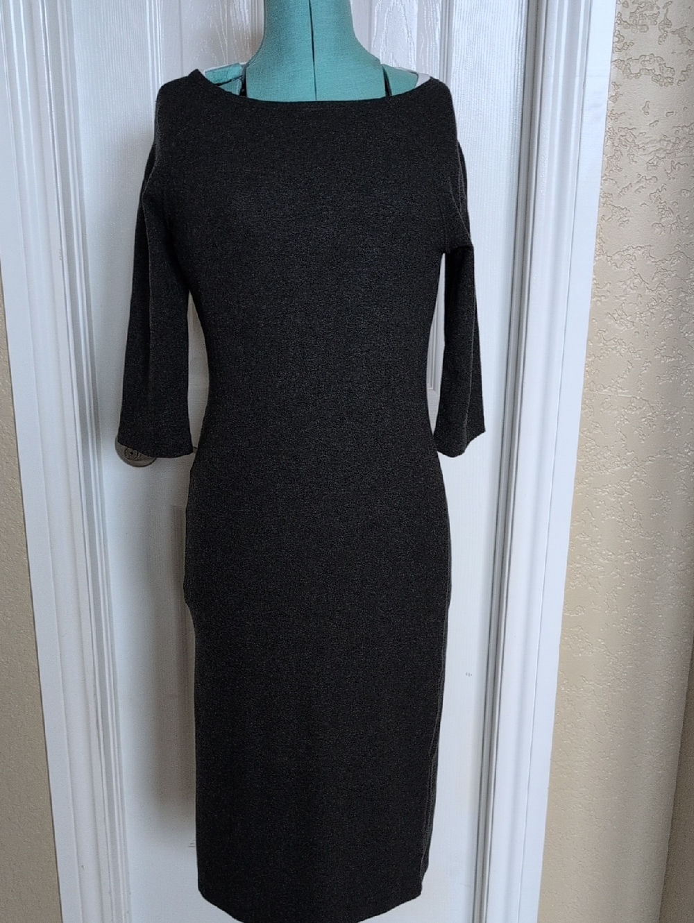 GAP Comfortable jersey Knot Midi Boatneck Sheath Dress